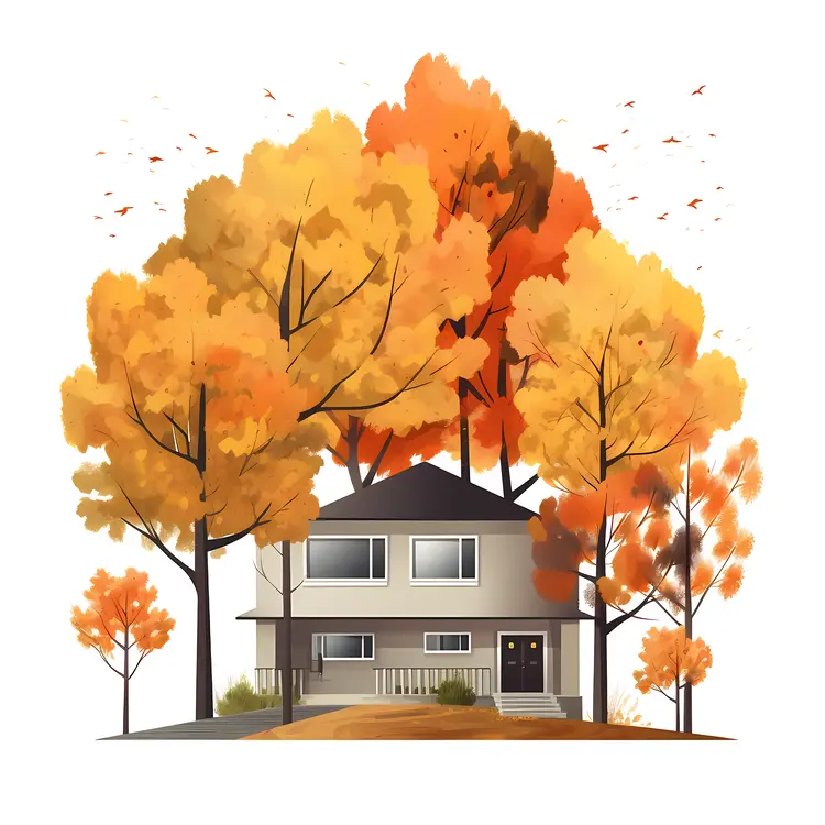 Small cute doodle house