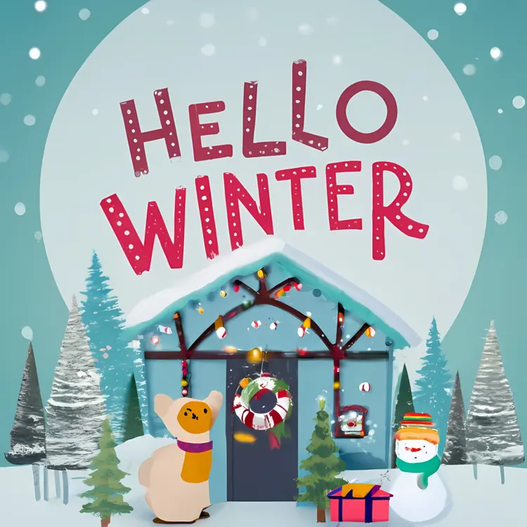 Winter House Saying Hello Winter