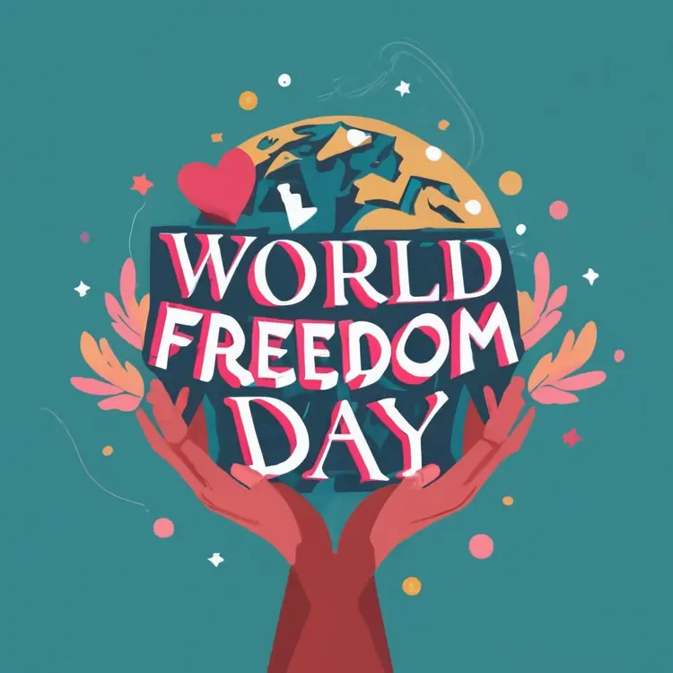 World Freedom Day Celebration Poster