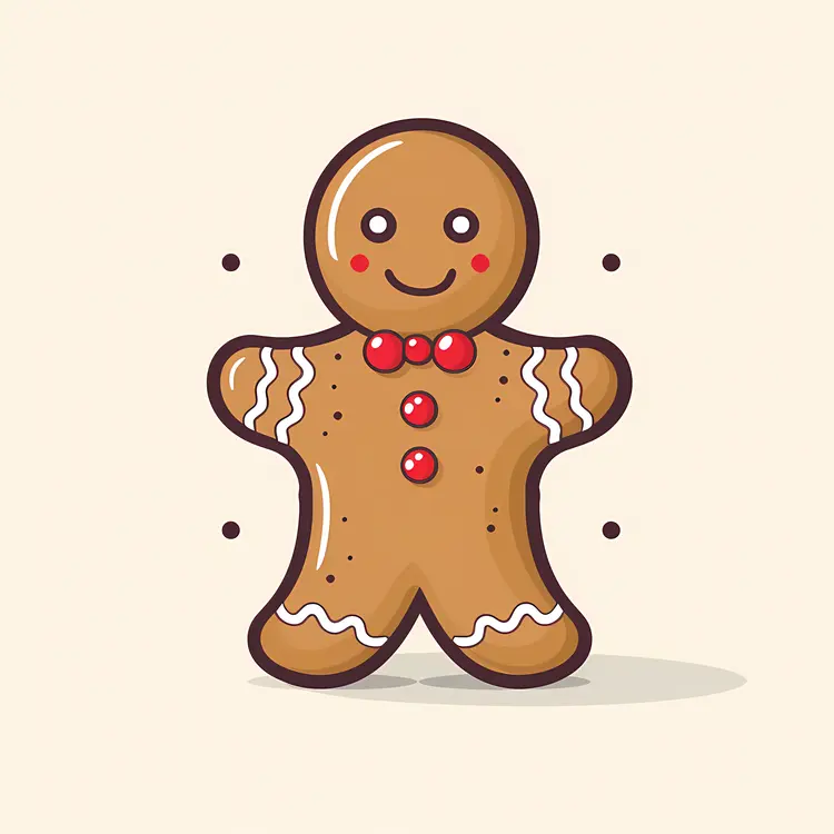 Cute Gingerbread Man Cookie