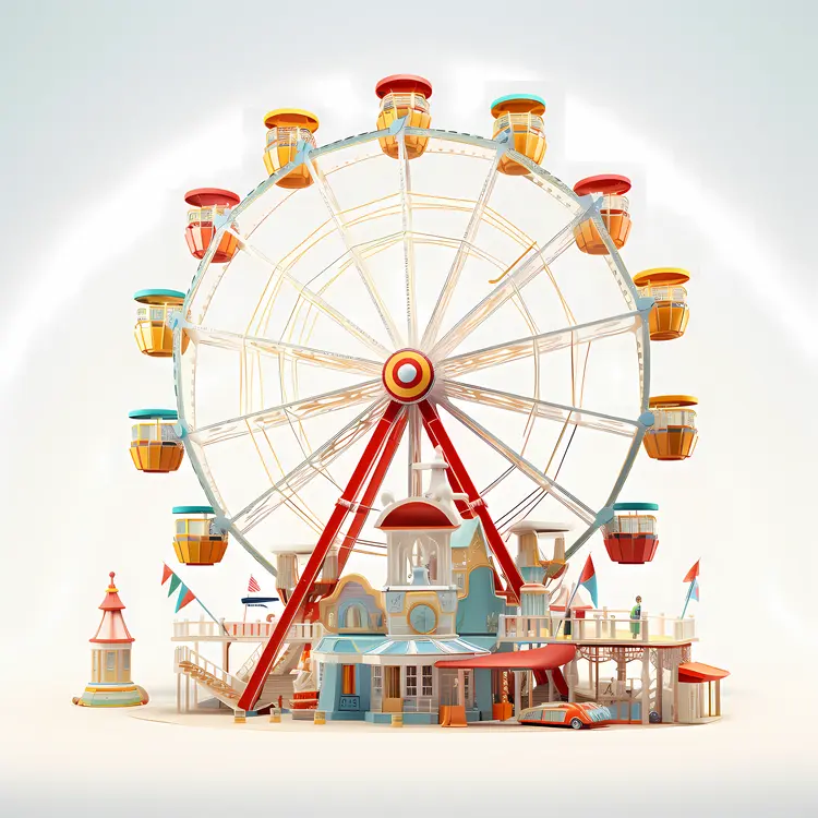 Ferris Wheel at Amusement Park