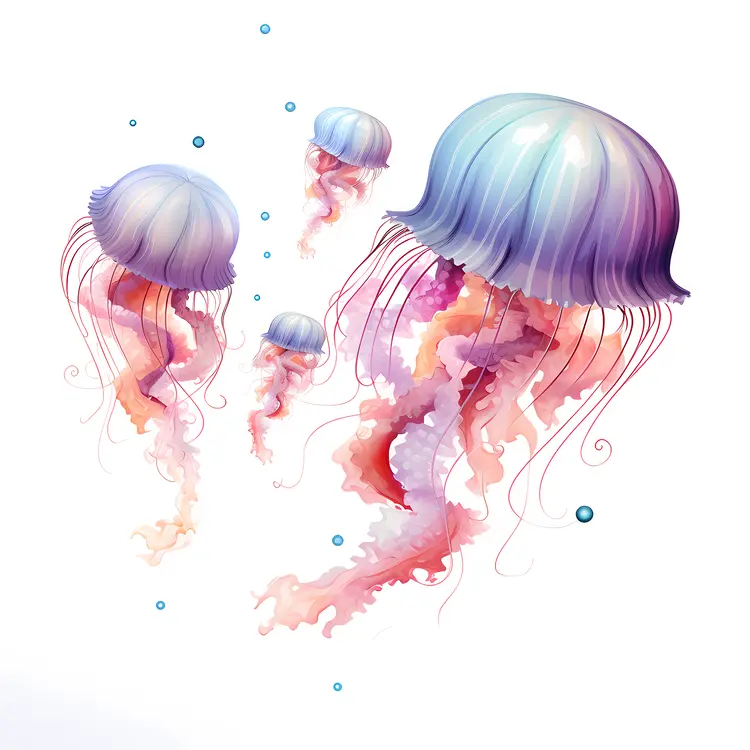 Soft Jellyfish in Gentle Hues