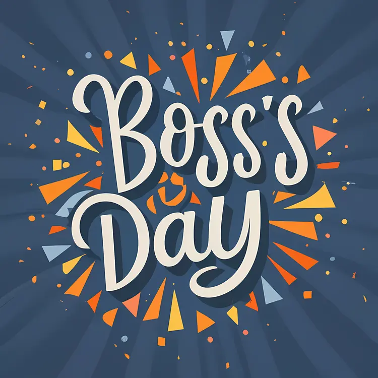 Colorful Boss's Day Celebration