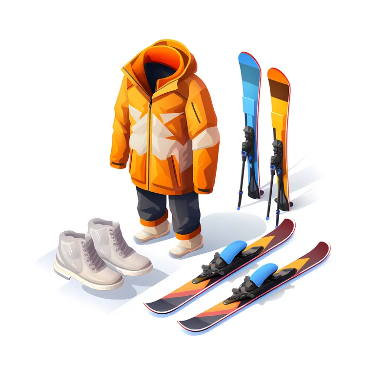 Skiing Outfit and Gear