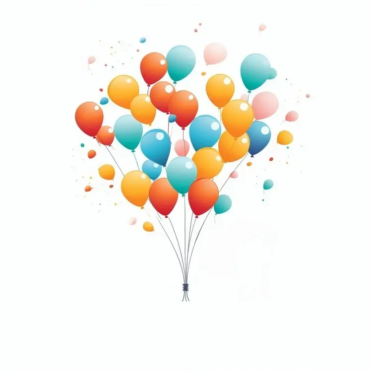 Vibrant Colorful Balloons for Festive Events