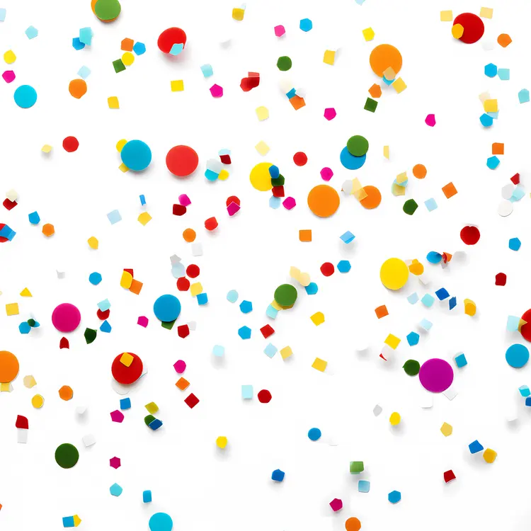 Colorful Confetti Background for Celebrations