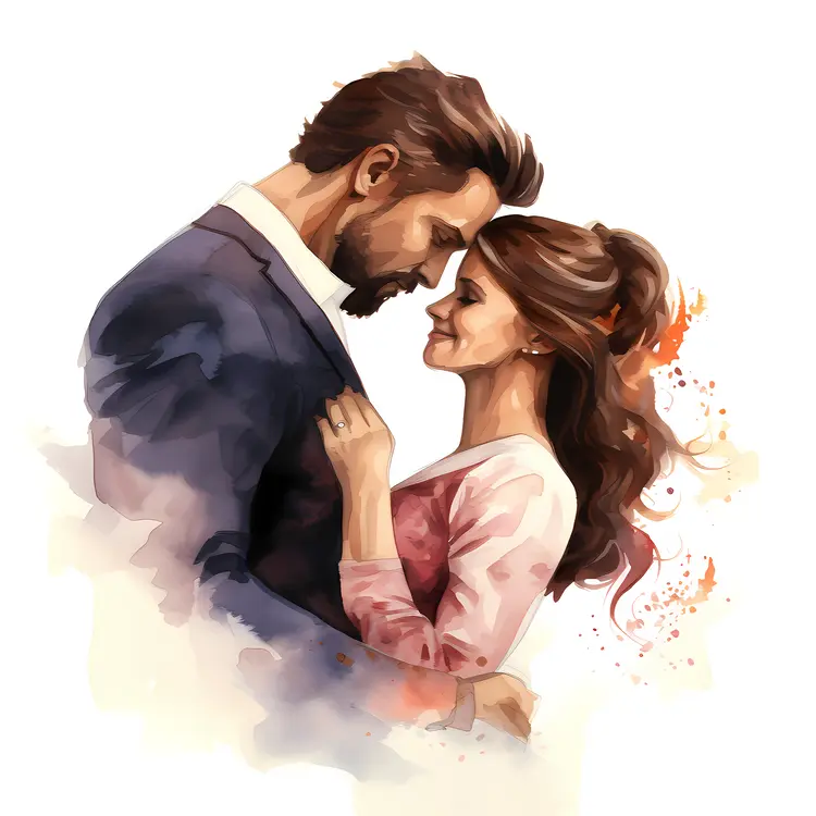 Loving Couple Embracing