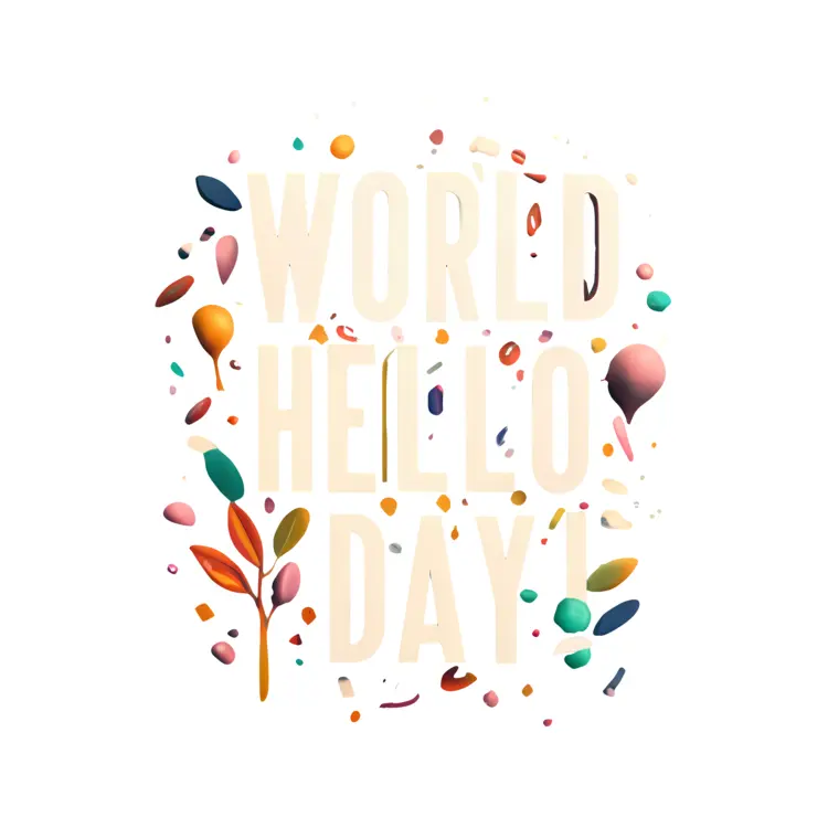 World Hello Day Celebration Text