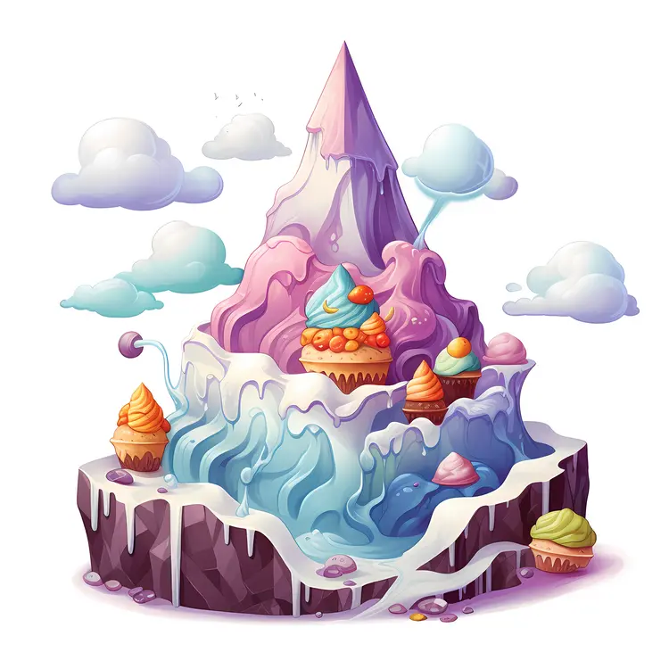Fantasy Ice Cream Mountain