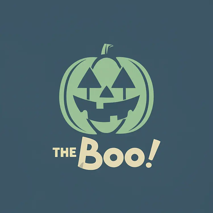 Jack-o'-Lantern Pumpkin Saying Boo