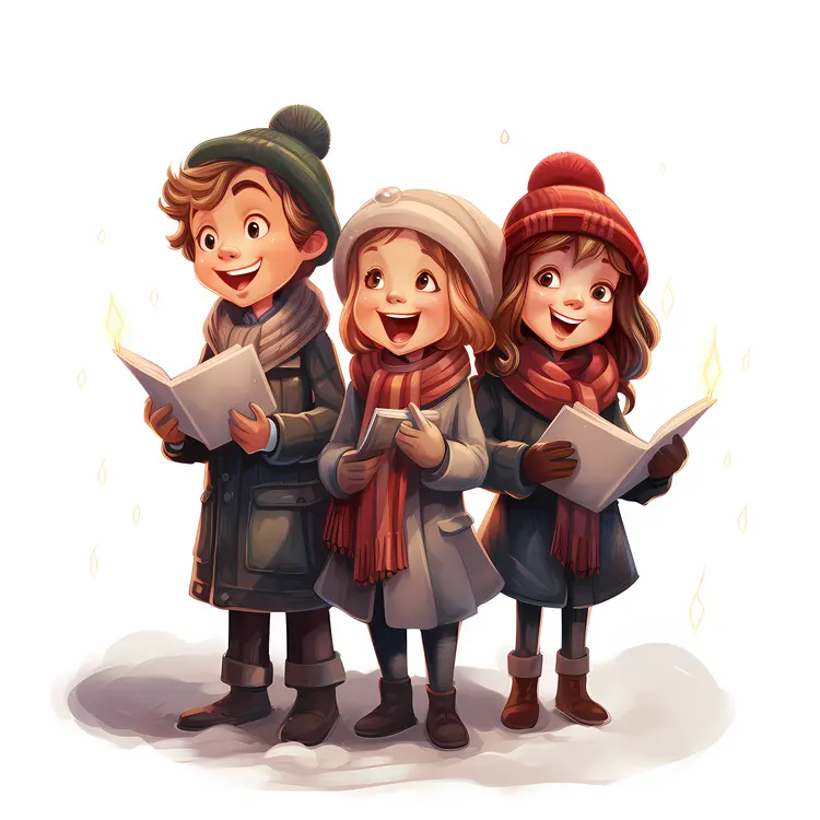 Children Singing Christmas Carols