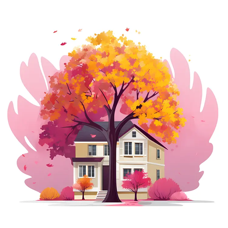 Small cute doodle house