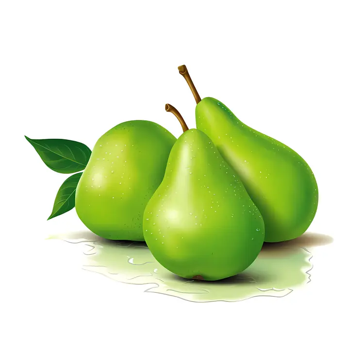 Fresh Green Pears