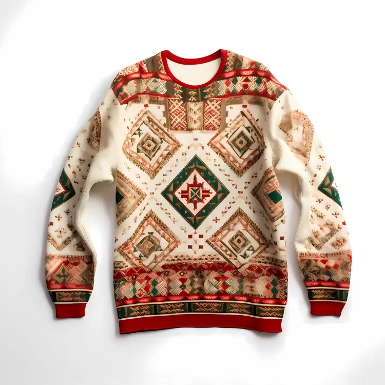 Festive Patterned Sweater for Christmas