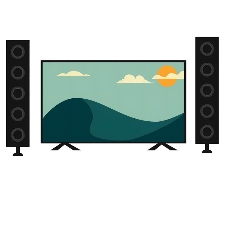 TV with Speakers for Home Theater