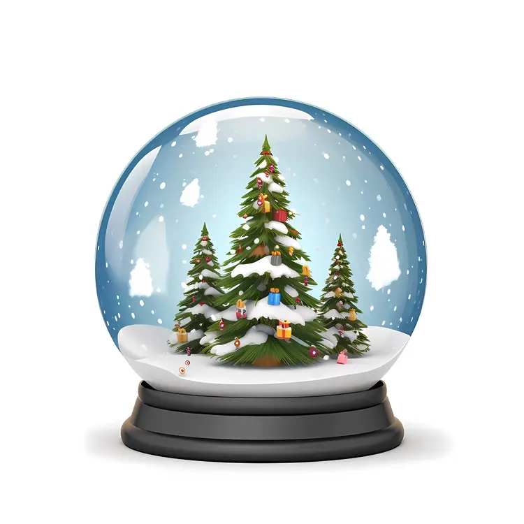Festive Christmas Snow Globe