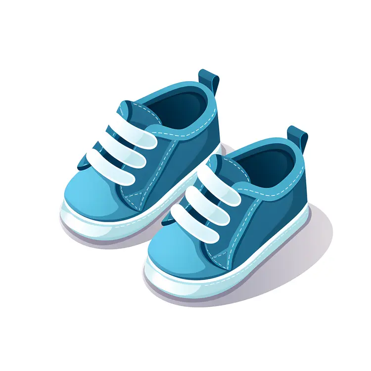 Blue Baby Shoes with Velcro Straps