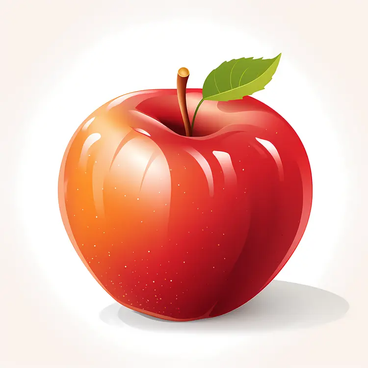 Red Apple Illustration