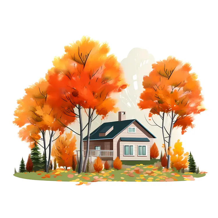 Small cute doodle house