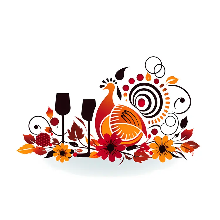 Thanksgiving Feast Illustration