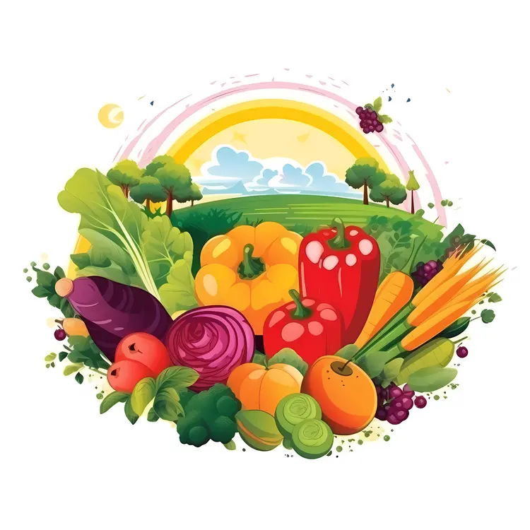 Colorful Fresh Vegetables