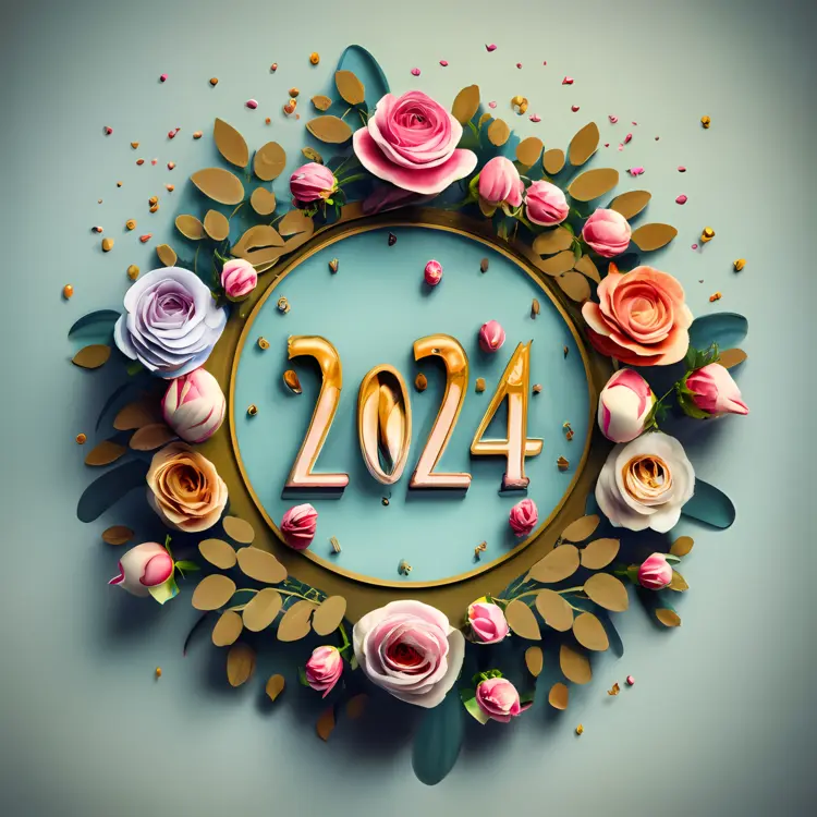 2024 Floral Wreath