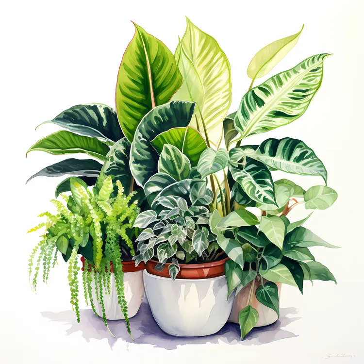 Green Potted Plants for Indoor Decor