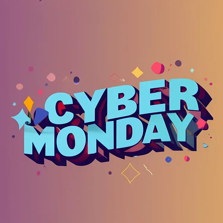 Cyber Monday 3D Sign