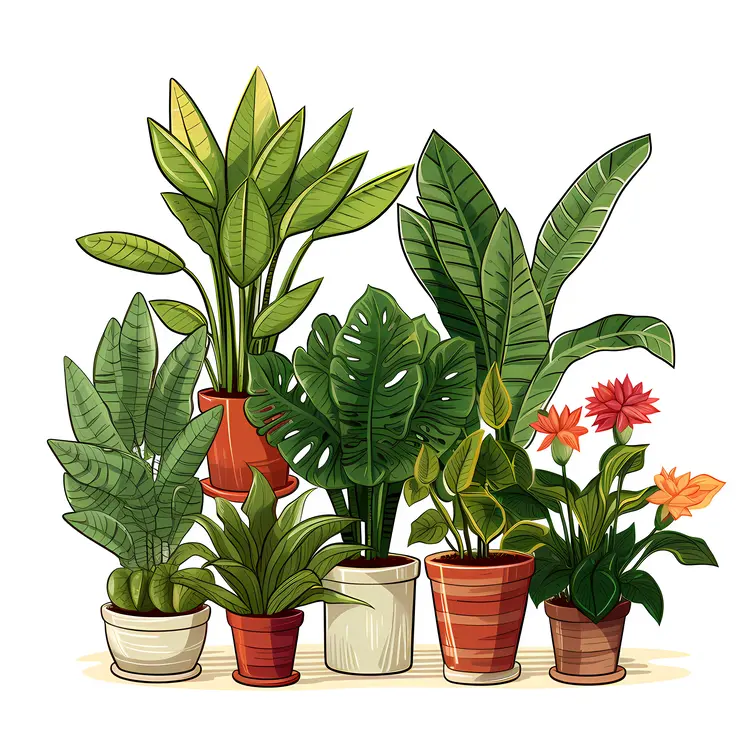 Green Potted Plants for Indoor Decor