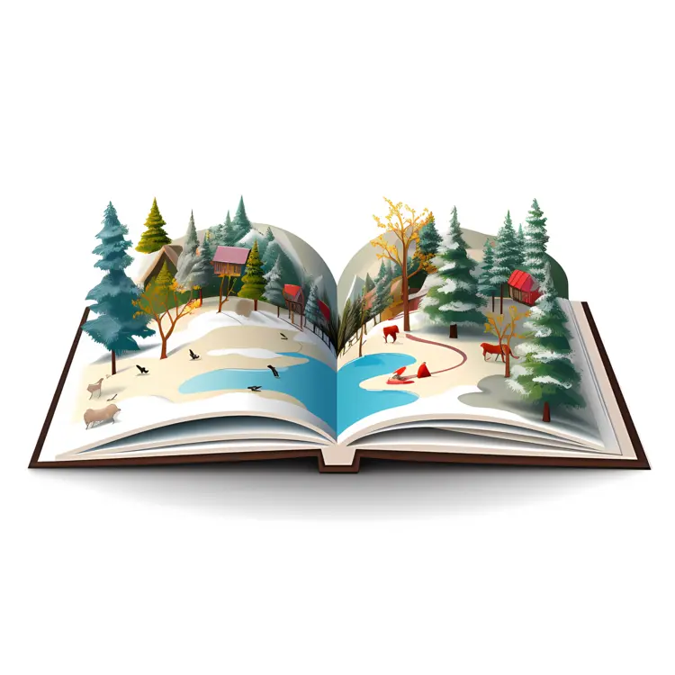 3D Pop-up Winter Storybook