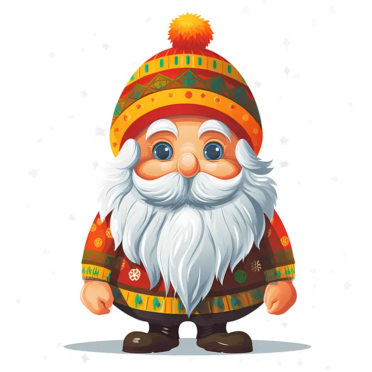 Cute Gnome with Orange Hat