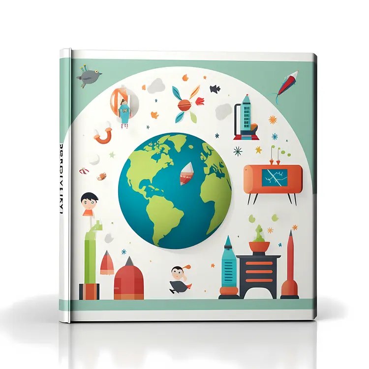Colorful Earth Illustration with Various Elements