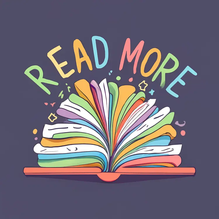 Open Book with Colorful Pages