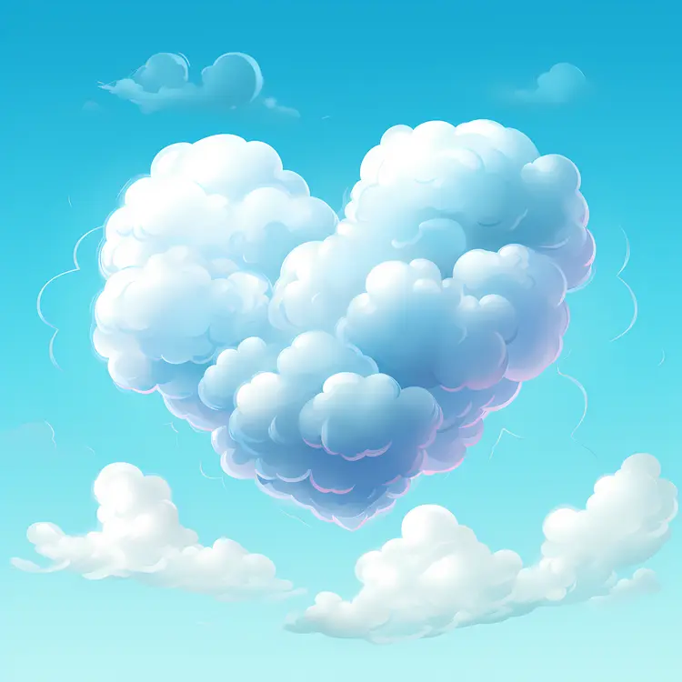 Heart-shaped Cloud in the Sky
