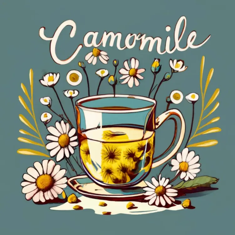 Chamomile Tea with Flowers