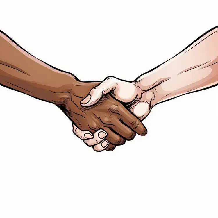 Unity Handshake Illustration