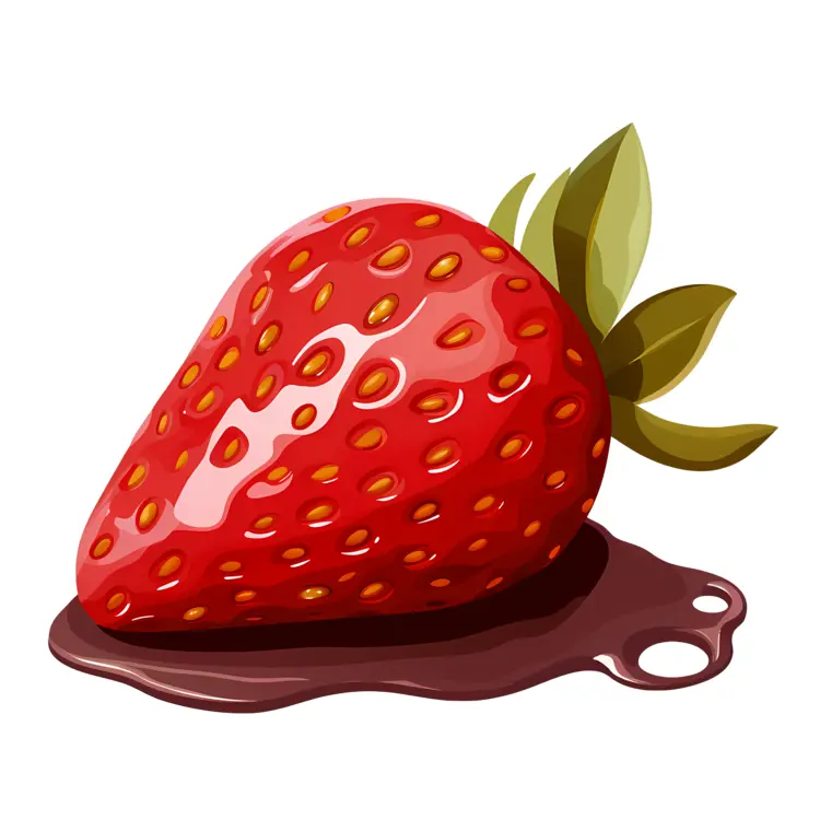 Strawberry with Chocolate Pool