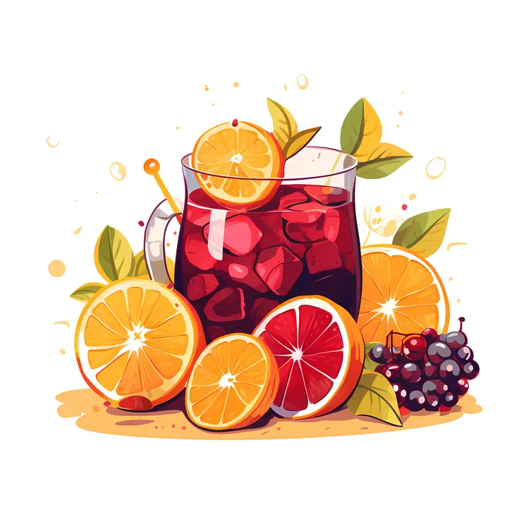 Summer Fruit Punch in a Pitcher