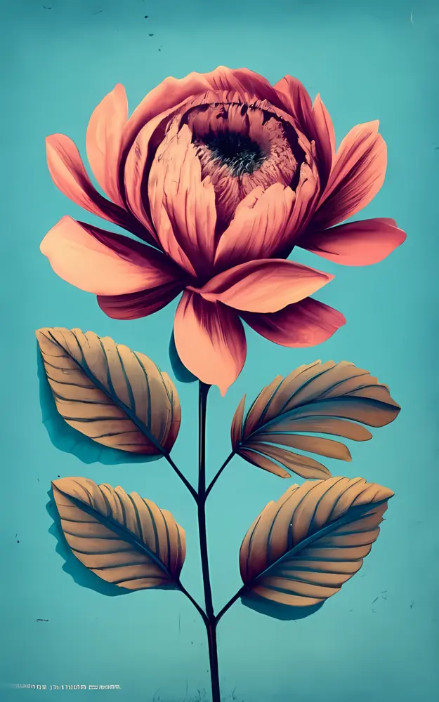 Elegant Pink Flower Artwork