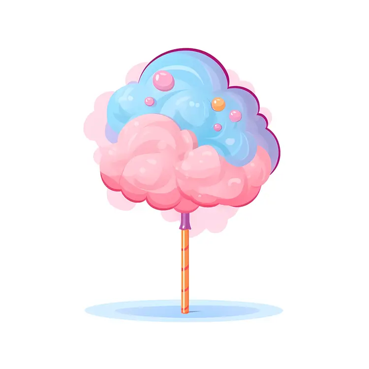 Pink and Blue Cotton Candy