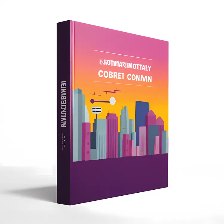 Illustrated Book with Cityscape Cover Design