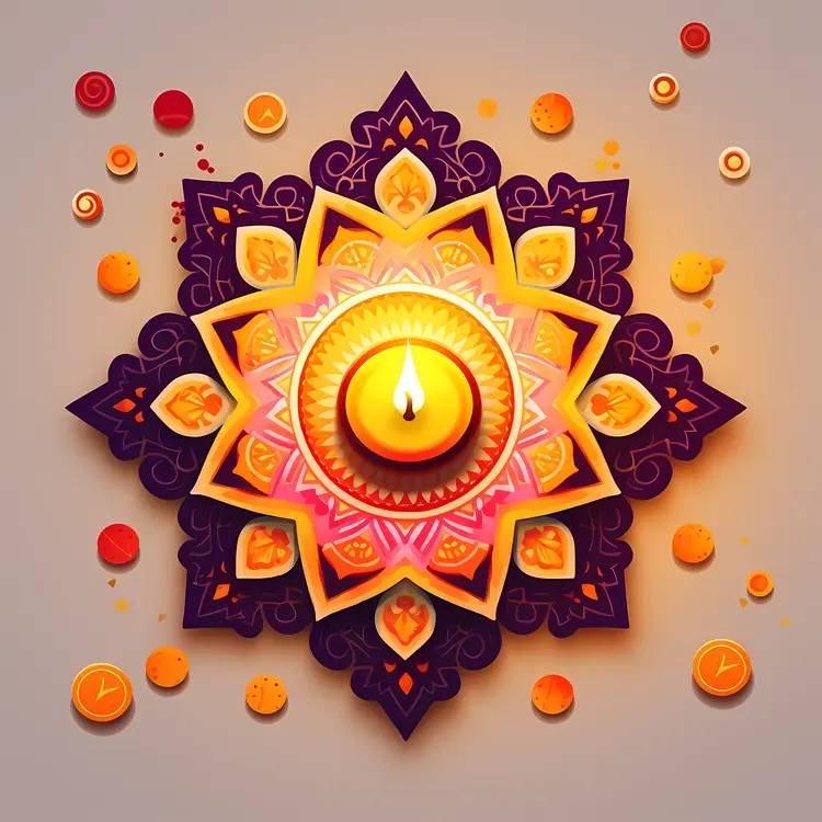 Decorative Candle for Diwali