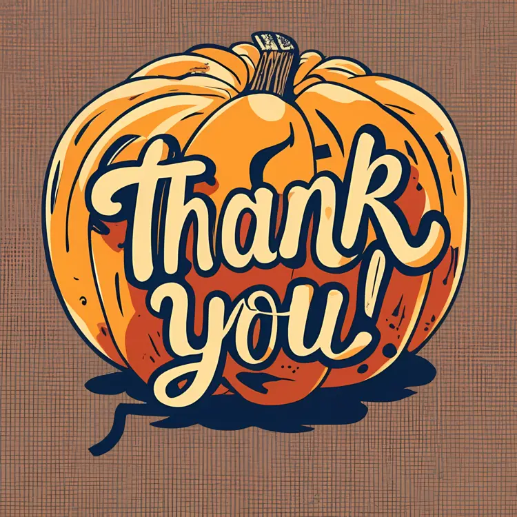 Thank You Pumpkin Design