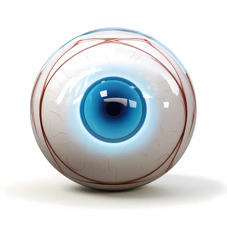 Realistic Human Eyeball Illustration
