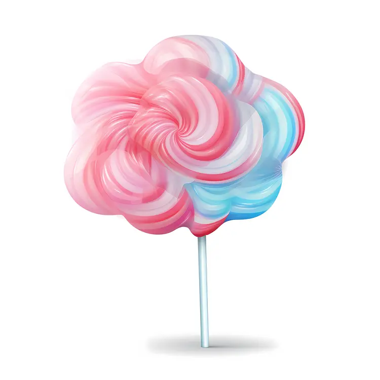 Swirled Cotton Candy Treat
