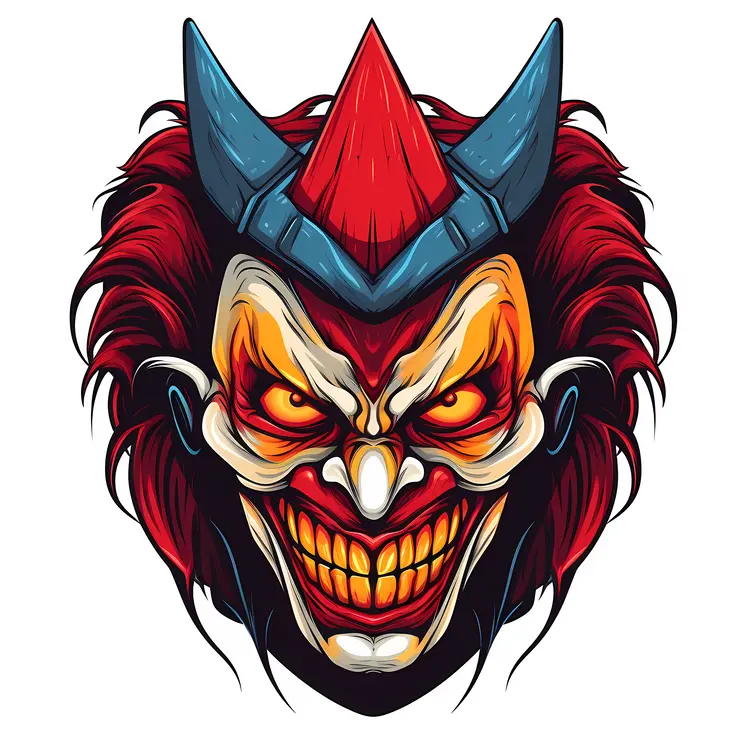 Scary Evil Clown Mask for Halloween