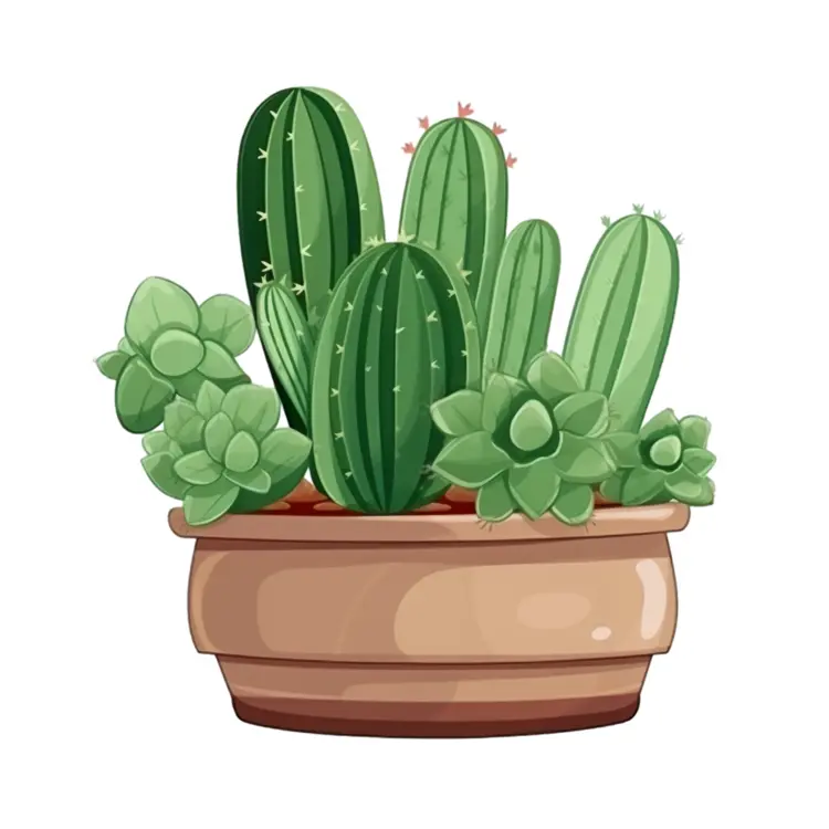Cactus and Succulents in Pot