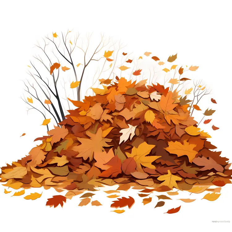 Colorful Autumn Leaves Bush