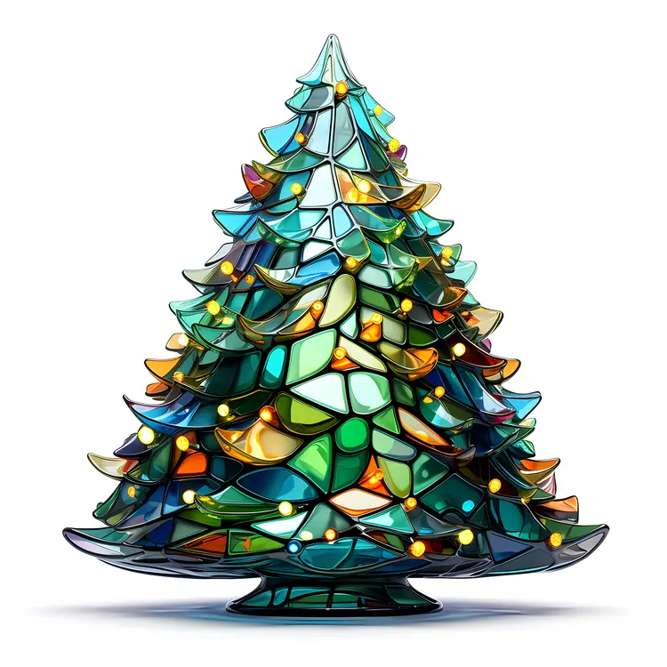 Stained Glass Christmas Tree