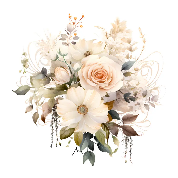 Beautiful Floral Bouquet with Roses